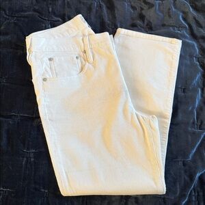 J. Crew Cream Vintage Slim Straight Corduroy Pants
